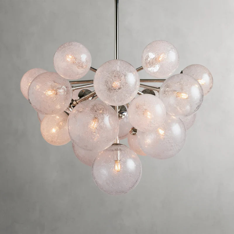 Mandoza Round Glass Globe Chandelier-MEET LIGHTING