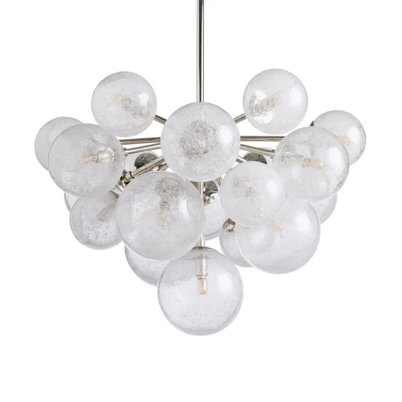 Mandoza Round Glass Globe Chandelier-MEET LIGHTING