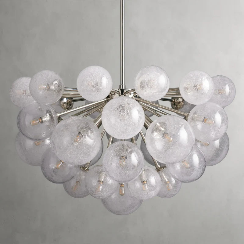 Mandoza Round Glass Globe Chandelier-MEET LIGHTING