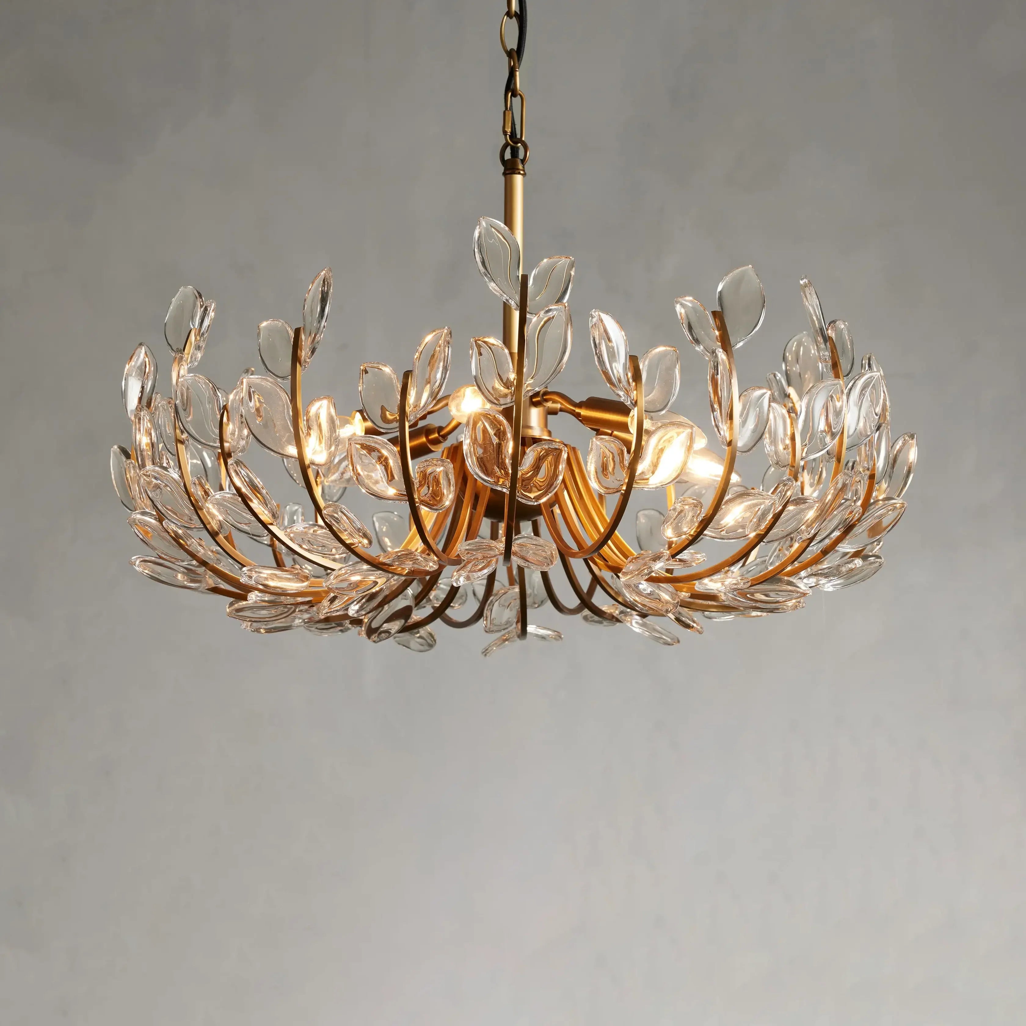 Adela 6 Light Chandelier 26"-MEET LIGHTING