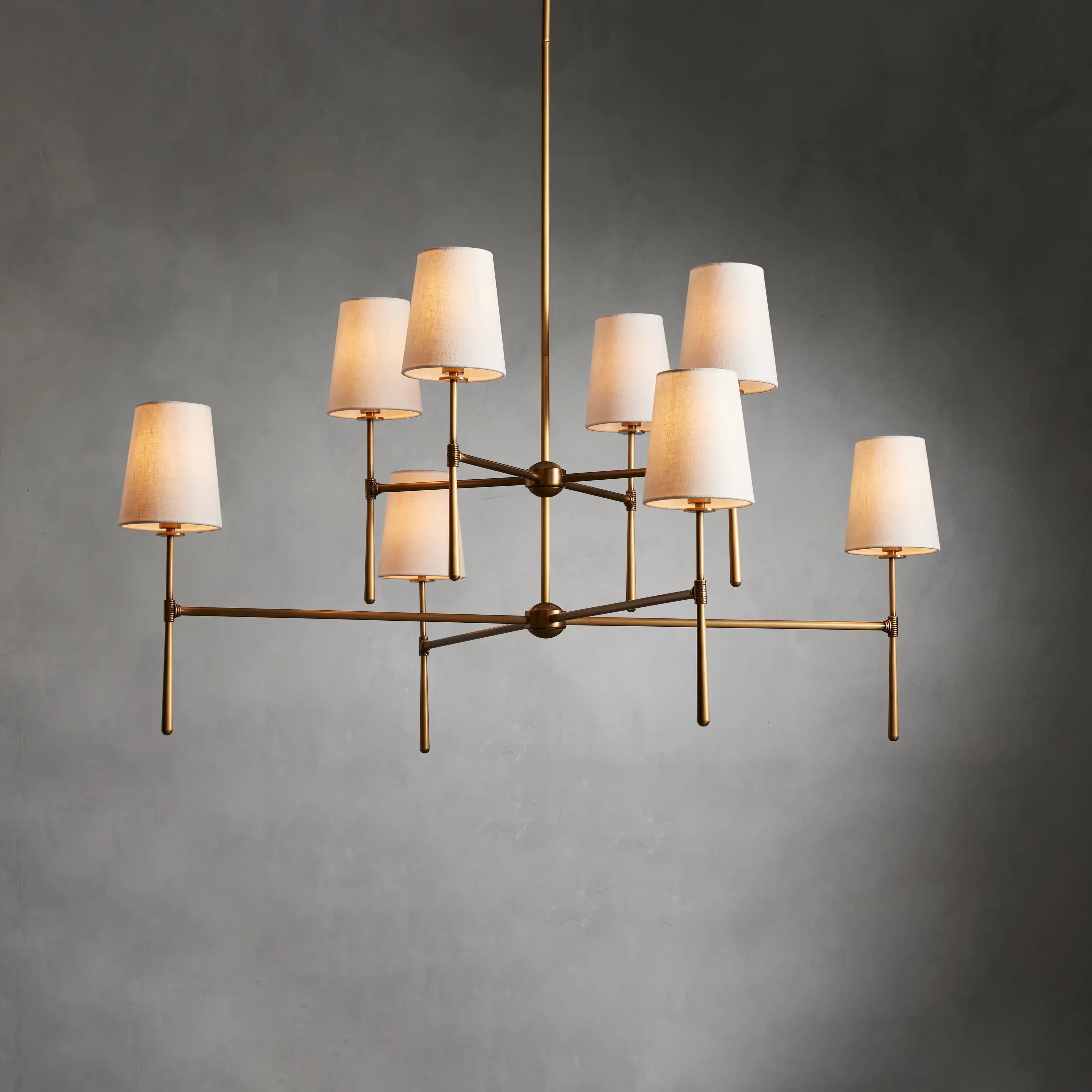 Rhodes 2-Tier Round Chandelier-MEET LIGHTING