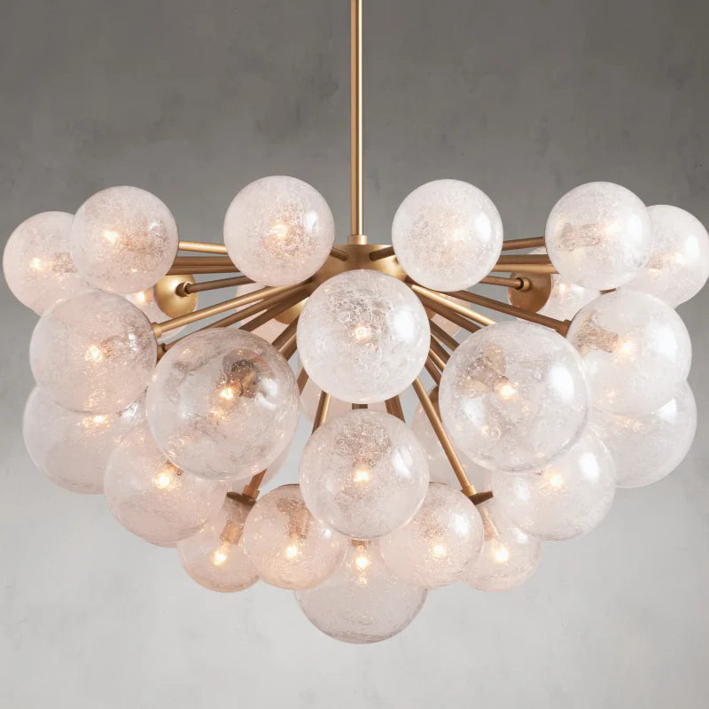Mandoza Round Glass Globe Chandelier-MEET LIGHTING