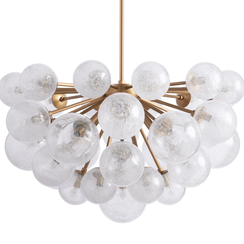 Mandoza Round Glass Globe Chandelier-MEET LIGHTING