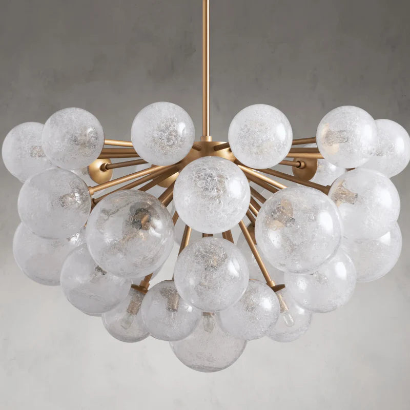Mandoza Round Glass Globe Chandelier-MEET LIGHTING