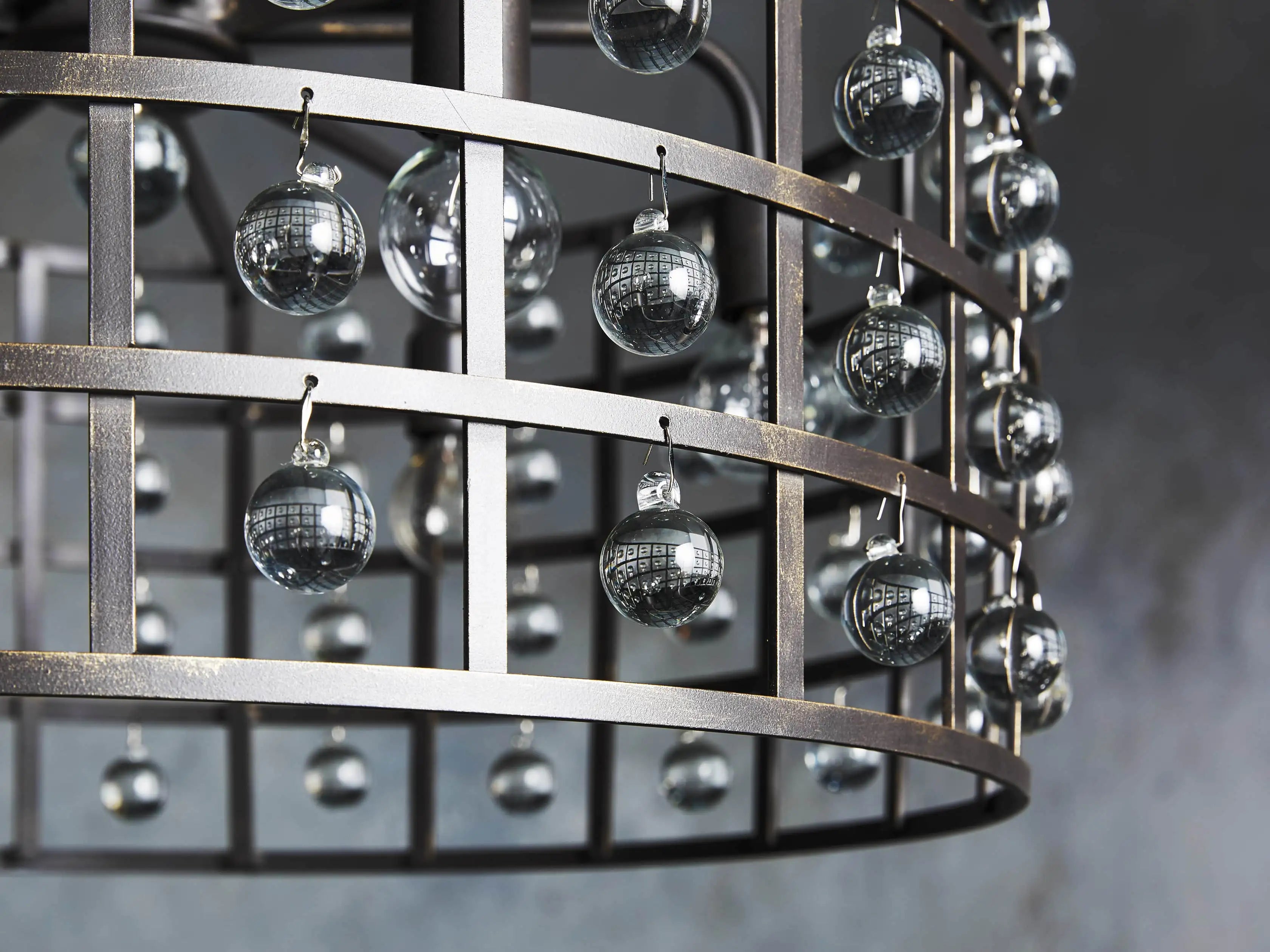 La Cage Round Chandelier-MEET LIGHTING