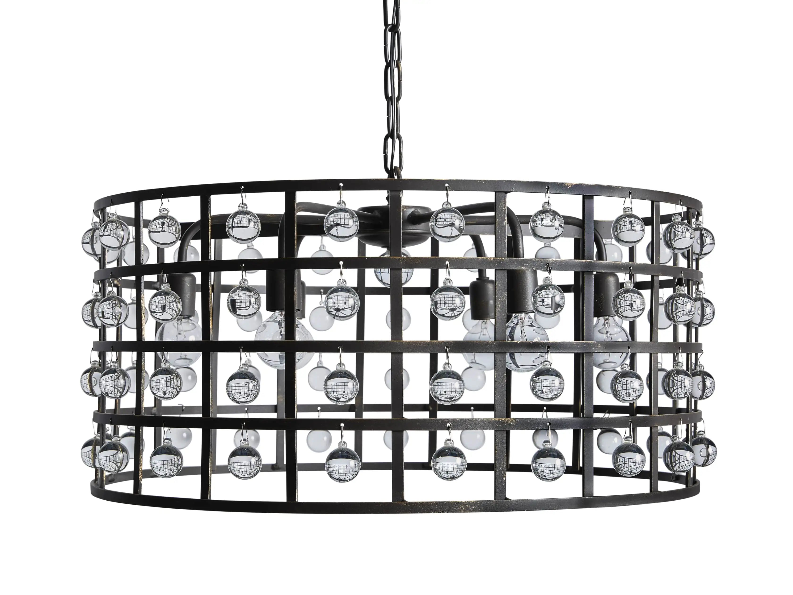 La Cage Round Chandelier-MEET LIGHTING
