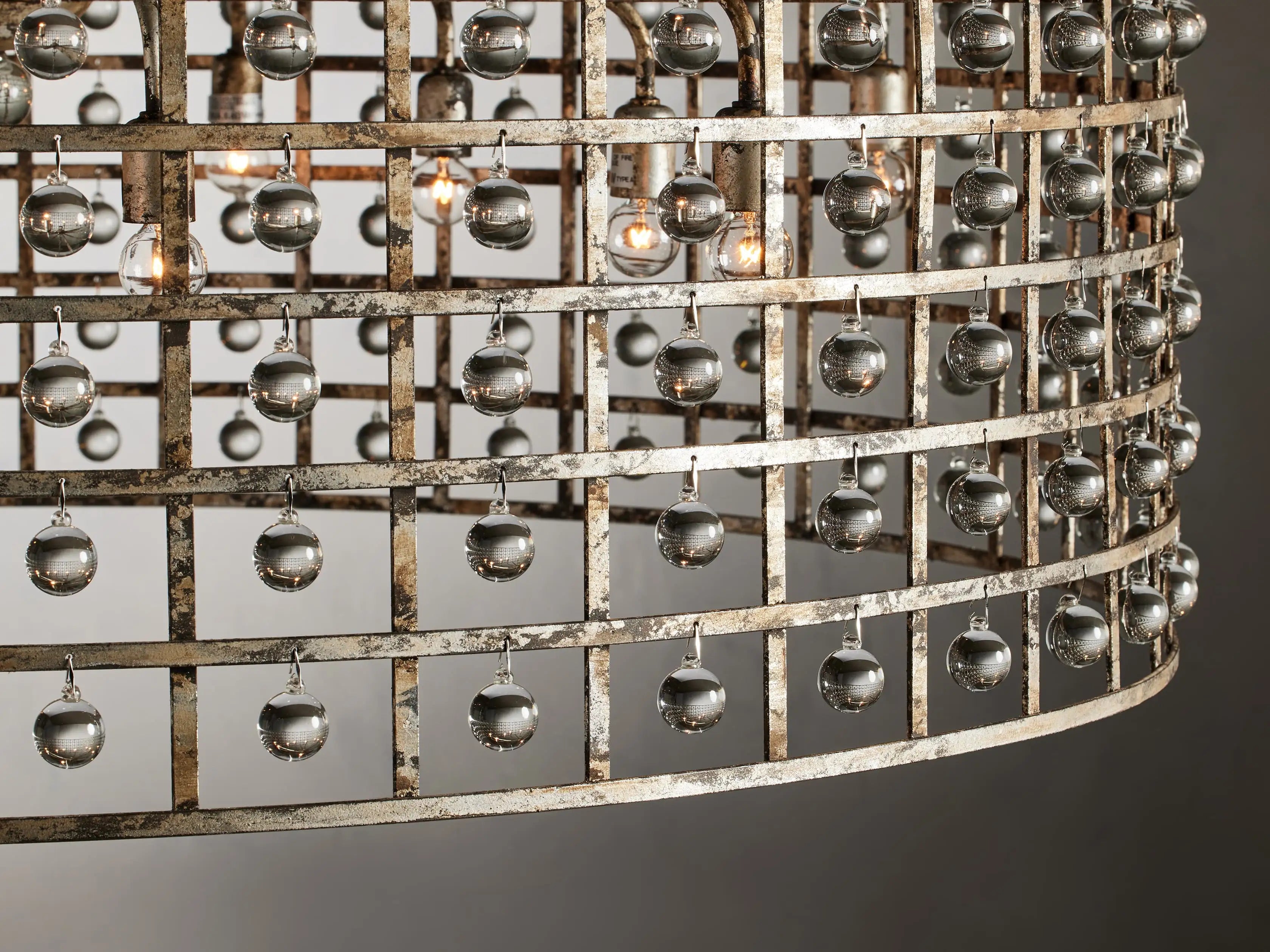 La Cage Round Chandelier-MEET LIGHTING