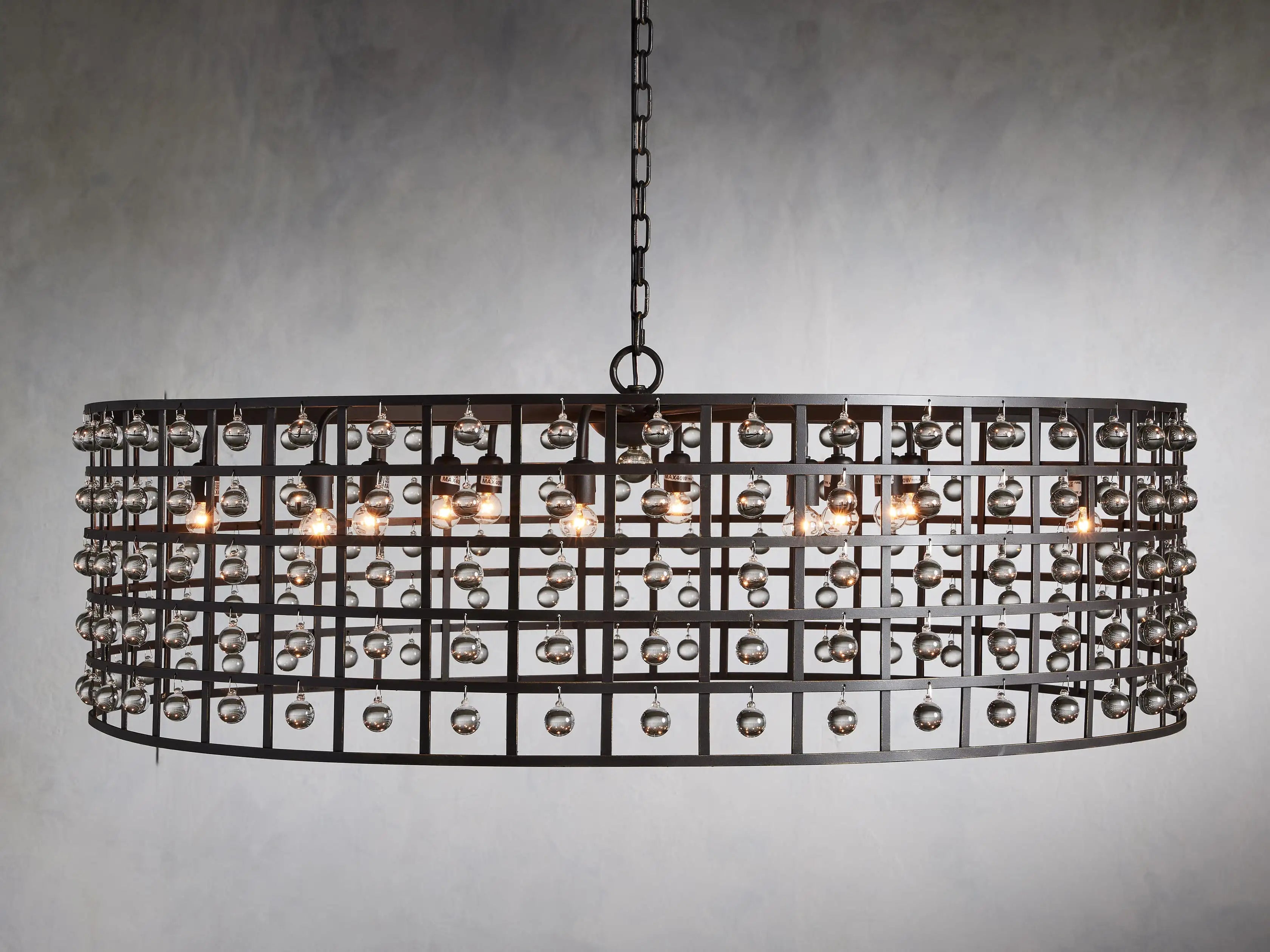 La Cage Round Chandelier-MEET LIGHTING