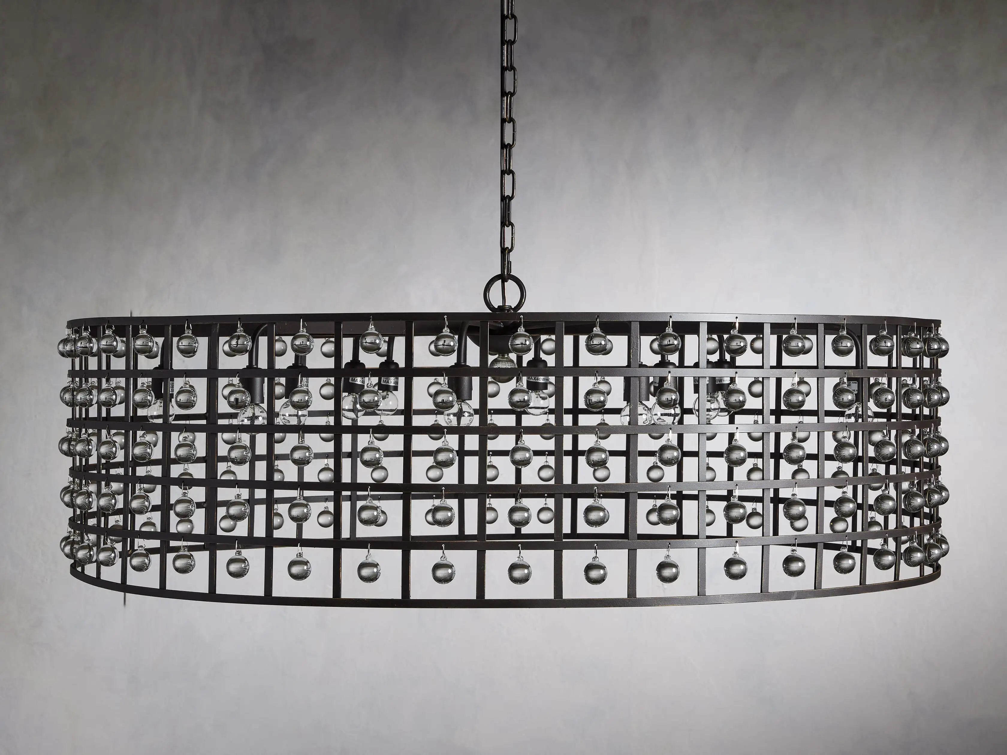 La Cage Round Chandelier-MEET LIGHTING