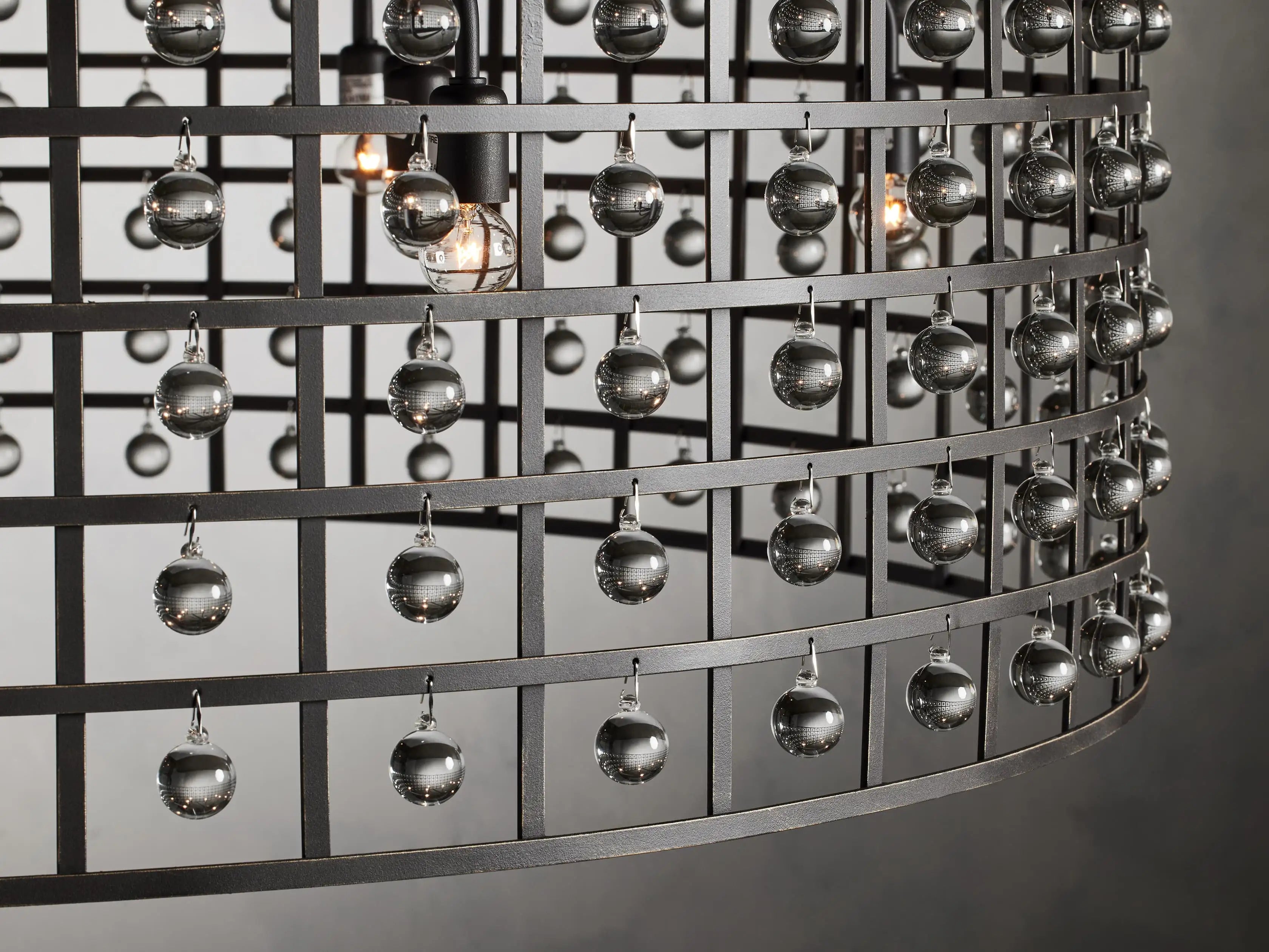 La Cage Round Chandelier-MEET LIGHTING