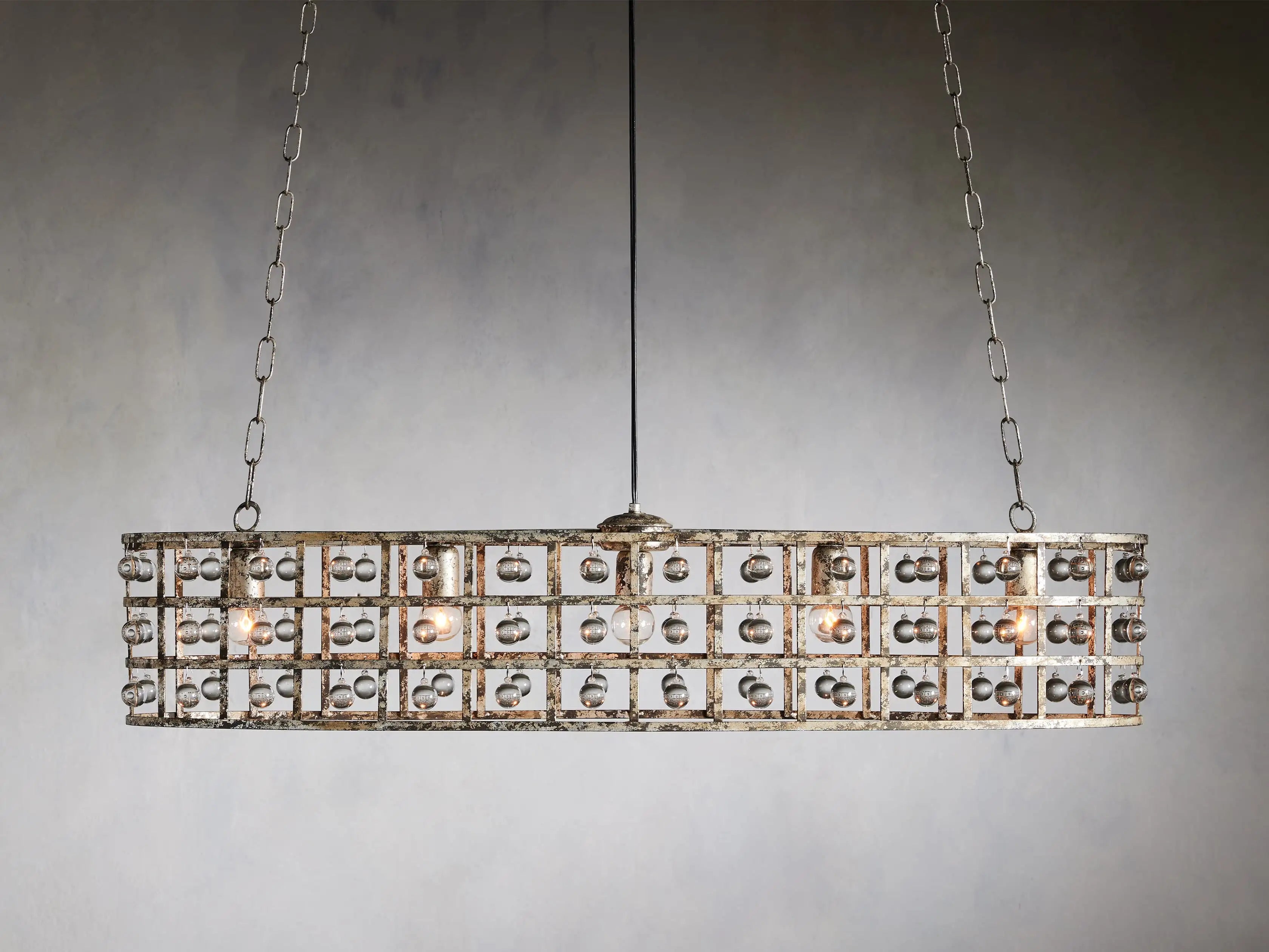 La Cage 5-Light Oval Chandelier-MEET LIGHTING