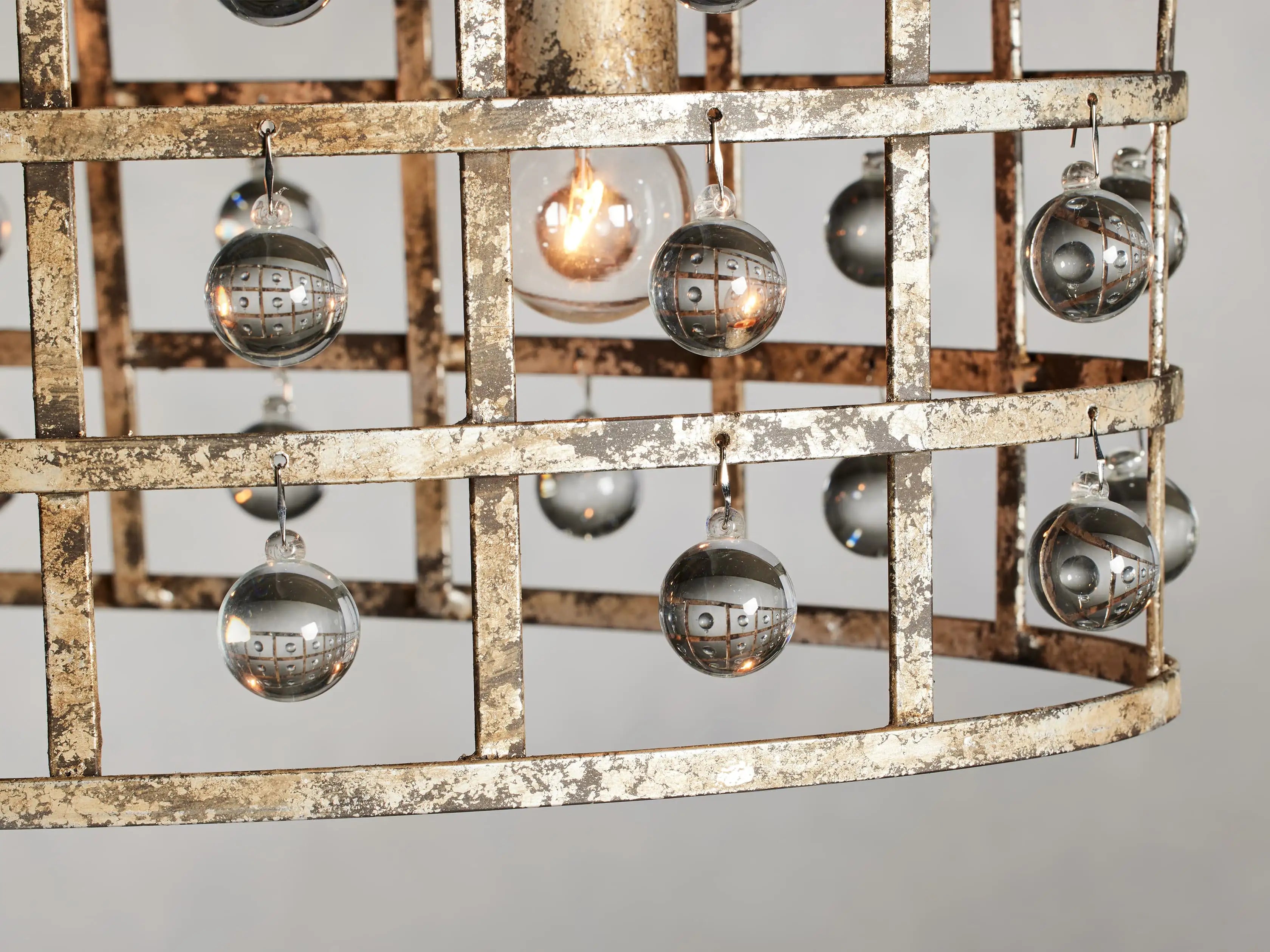 La Cage 5-Light Oval Chandelier-MEET LIGHTING