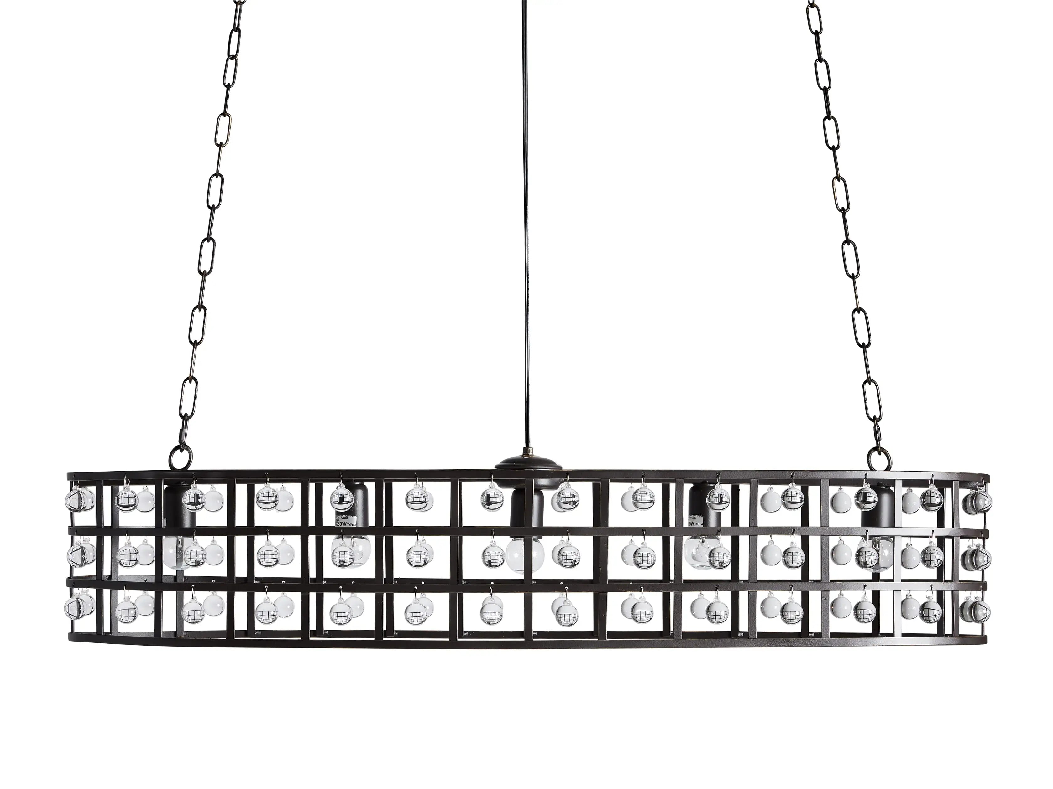 La Cage 5-Light Oval Chandelier-MEET LIGHTING