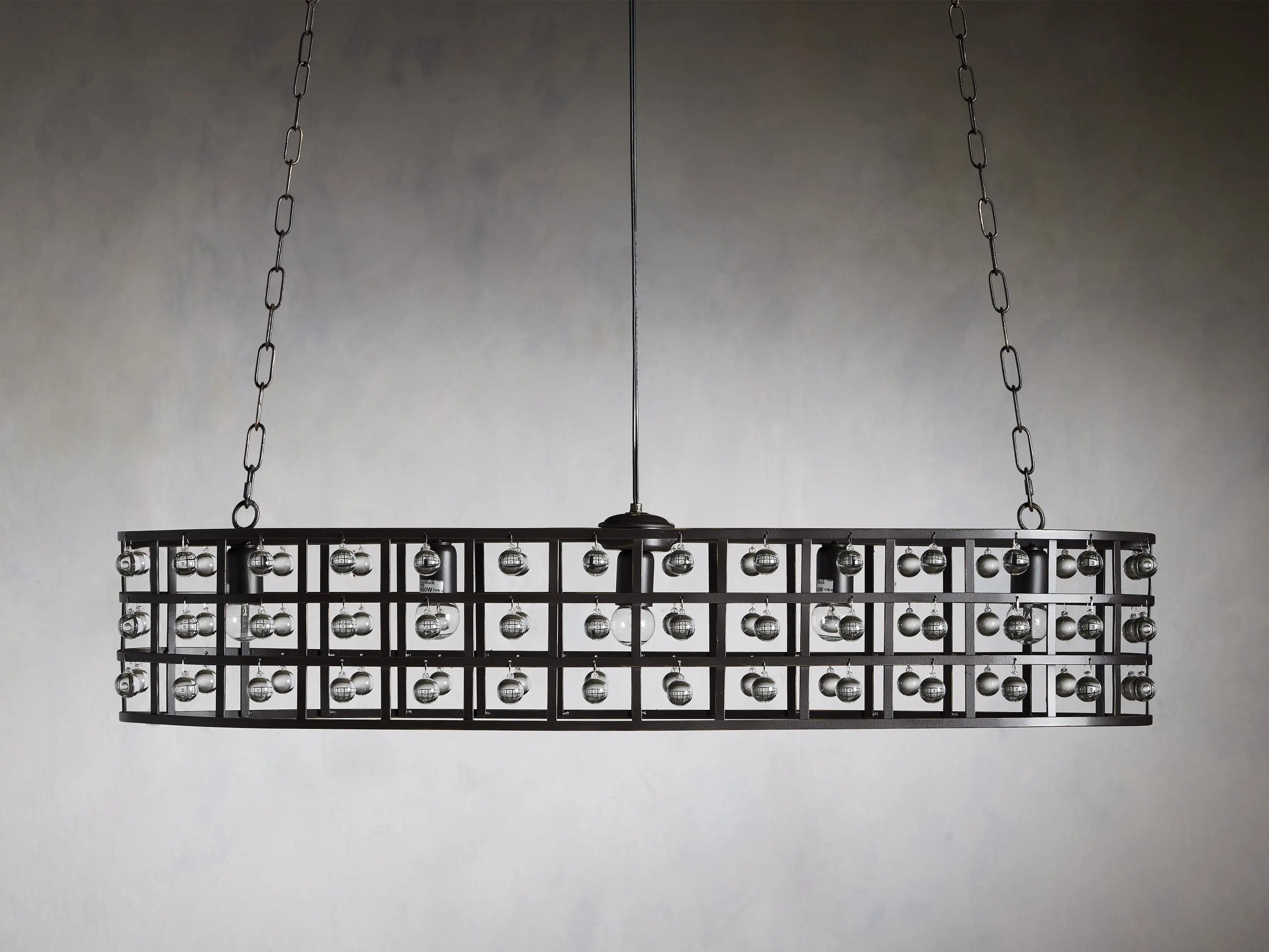 La Cage 5-Light Oval Chandelier-MEET LIGHTING