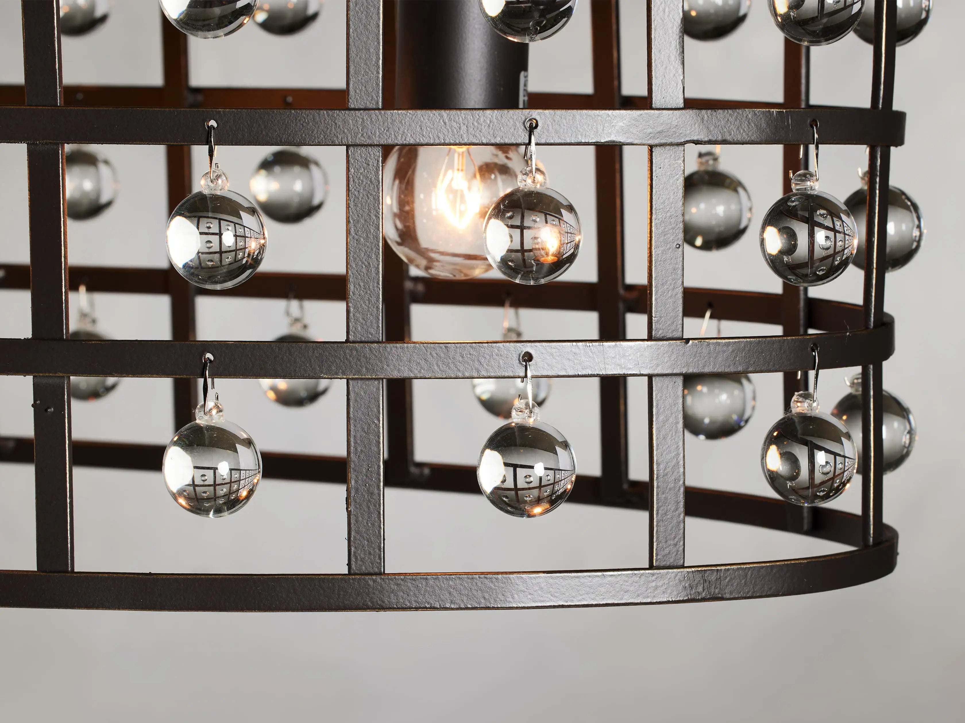 La Cage 5-Light Oval Chandelier-MEET LIGHTING