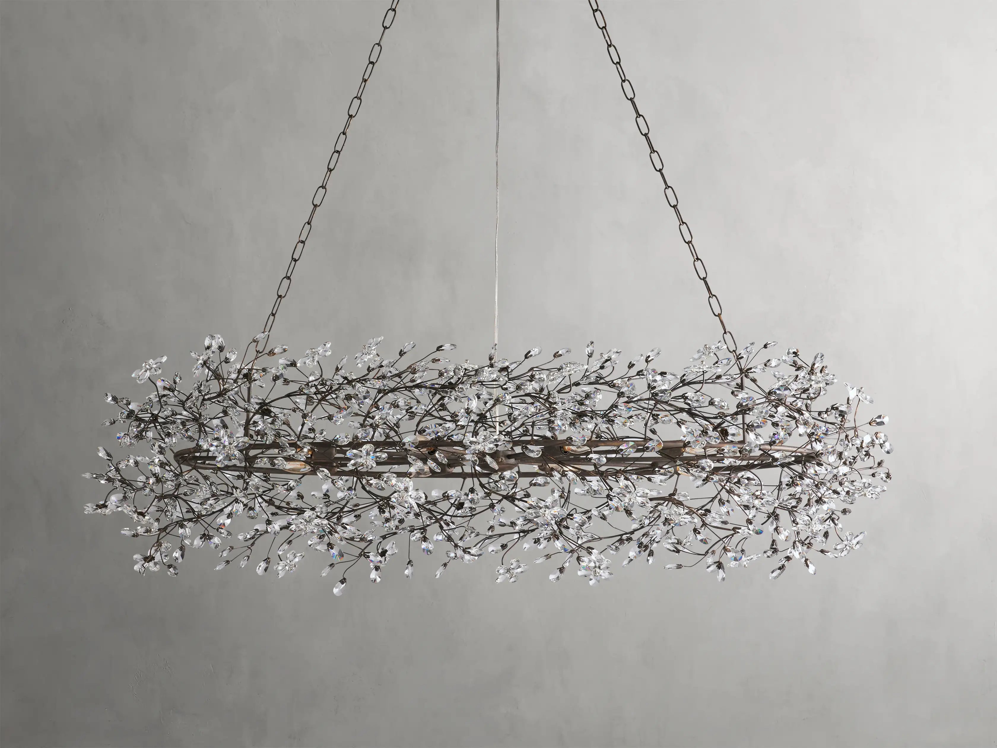 Fiore Oval Chandelier-MEET LIGHTING
