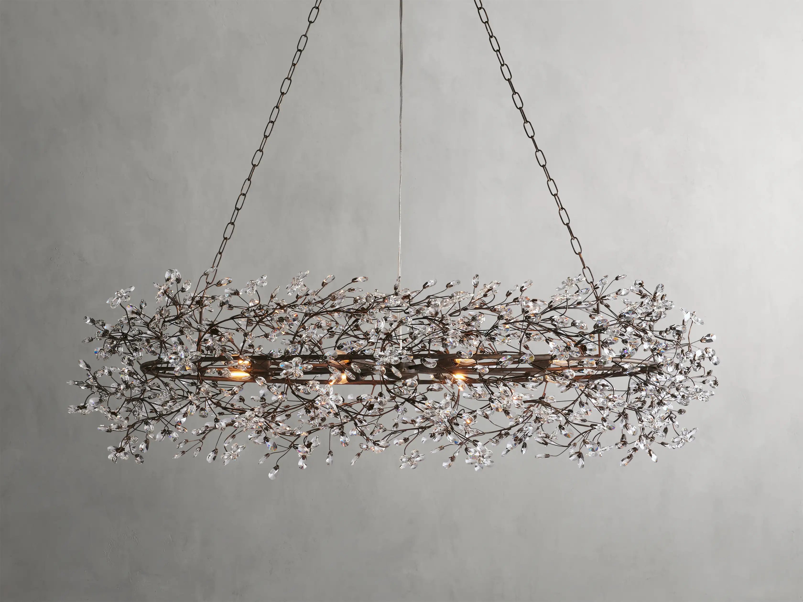 Fiore Oval Chandelier-MEET LIGHTING