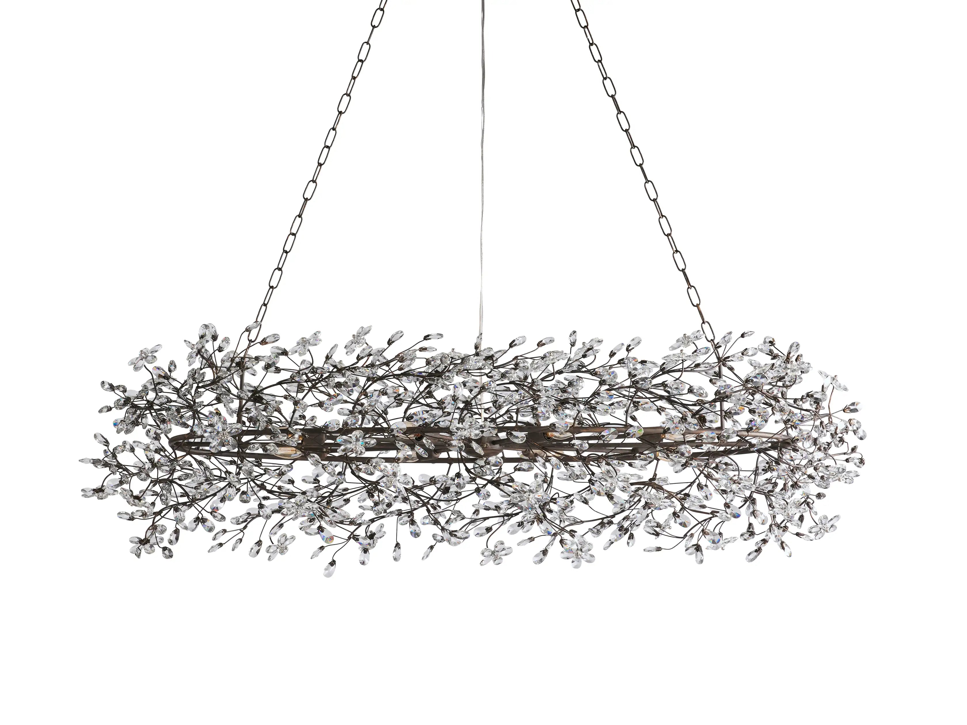 Fiore Oval Chandelier-MEET LIGHTING