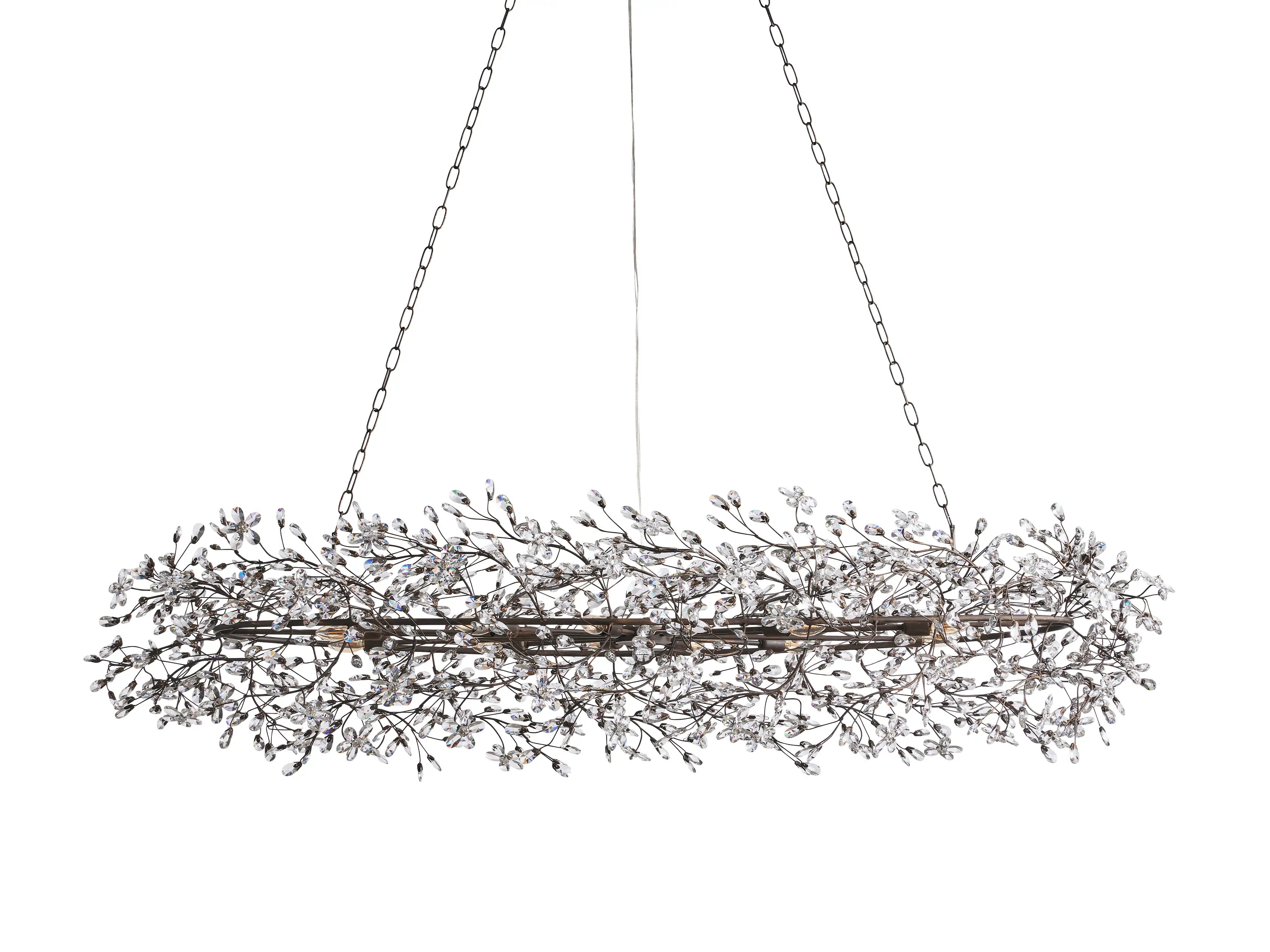 Fiore Oval Chandelier-MEET LIGHTING