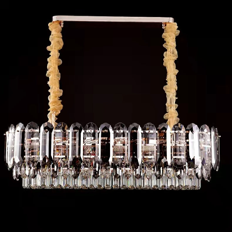 Luxury Smoke Gray K9 Crystal Chandeliers for Dining Room/Living Room-MEET LIGHTING