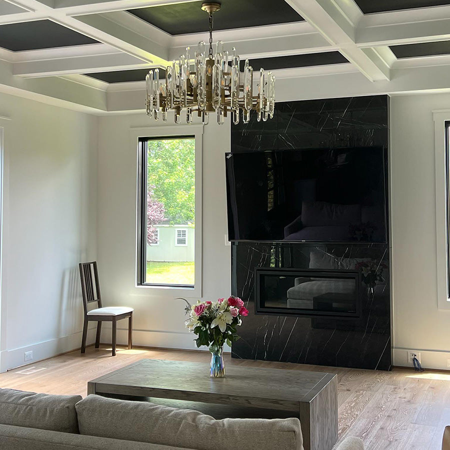 Bonnington Crystal Round Chandelier 36"-MEET LIGHTING