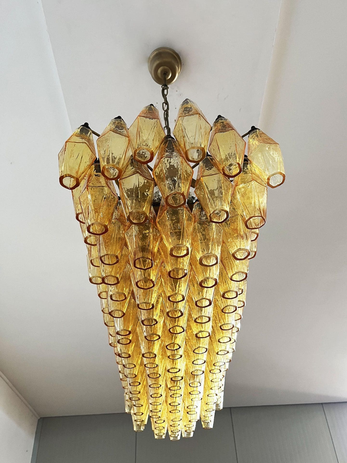 Murano Chandelier – Poliedri – 138 glass