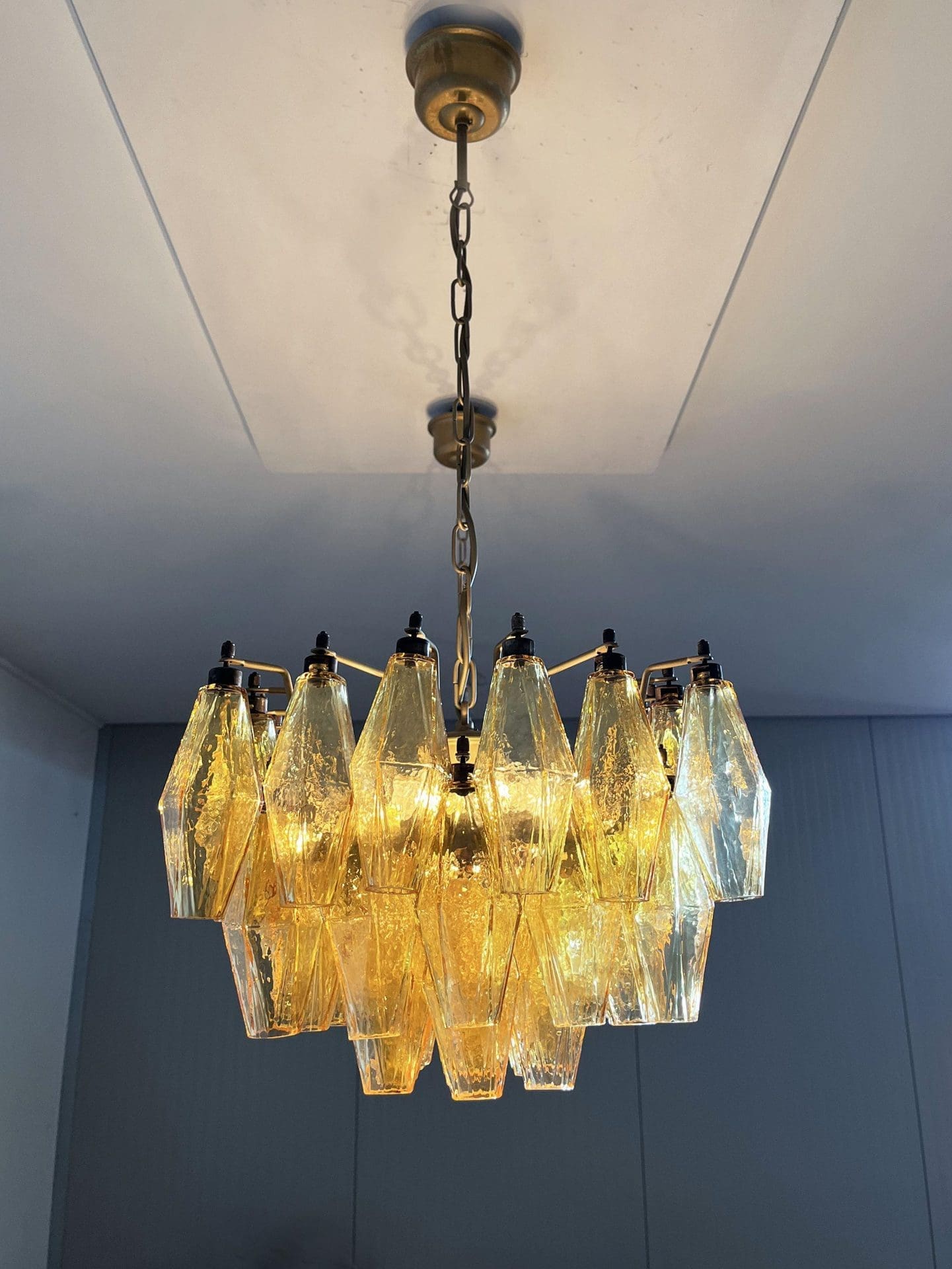Murano Chandelier – Poliedri – 138 glass