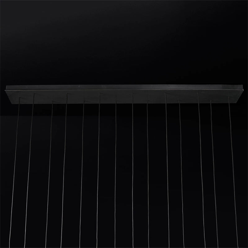 Aquitance Rectangle Chandelier For Kitchen Dining Room-MEET LIGHTING