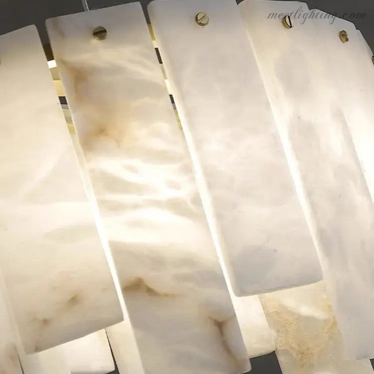Alabaster Chandelier Pendant Lights Dining Room-MEET LIGHTING