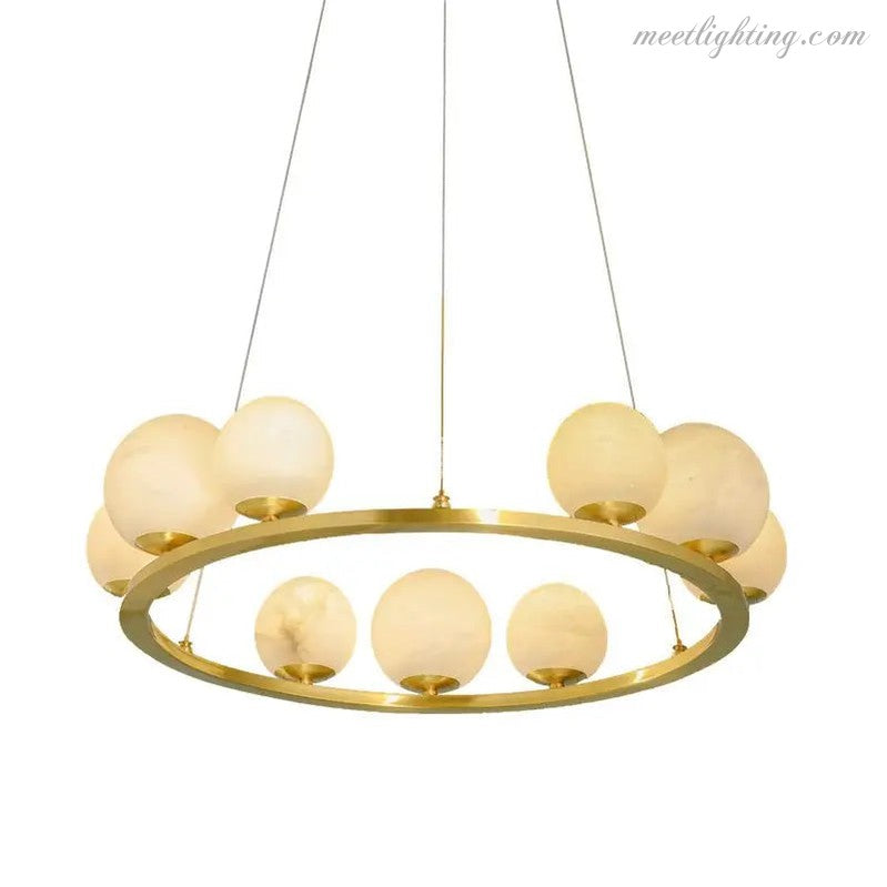 Alabaster Chandeliers Spain Dining Room-MEET LIGHTING