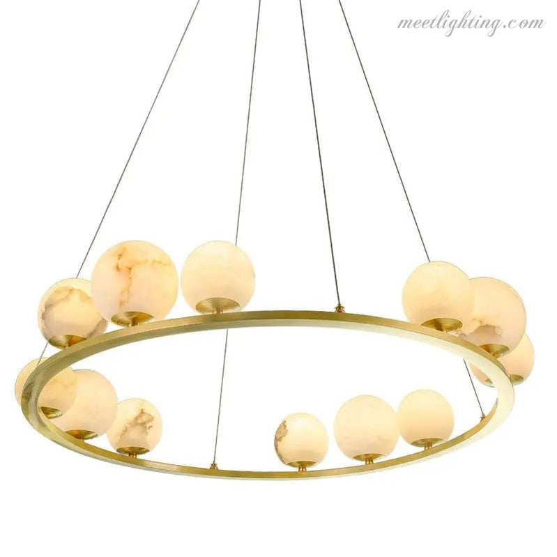 Alabaster Chandeliers Spain Dining Room-MEET LIGHTING