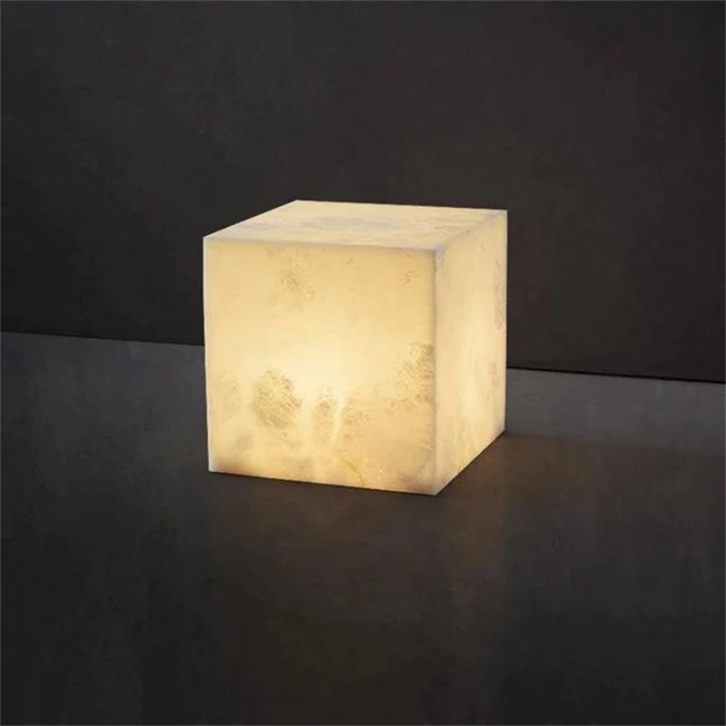 Alabaster Cubic Linear Chandelier-MEET LIGHTING
