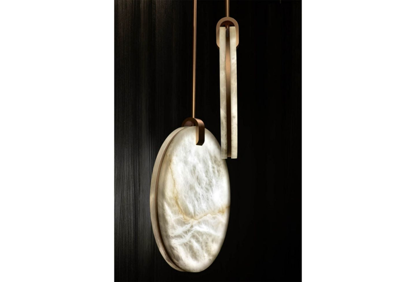 Alabaster Disc Pendant Light-Meet Lighting