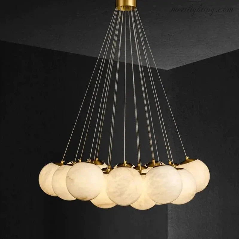 Alabaster Global Ceiling Pendant Light-Meet Lighting