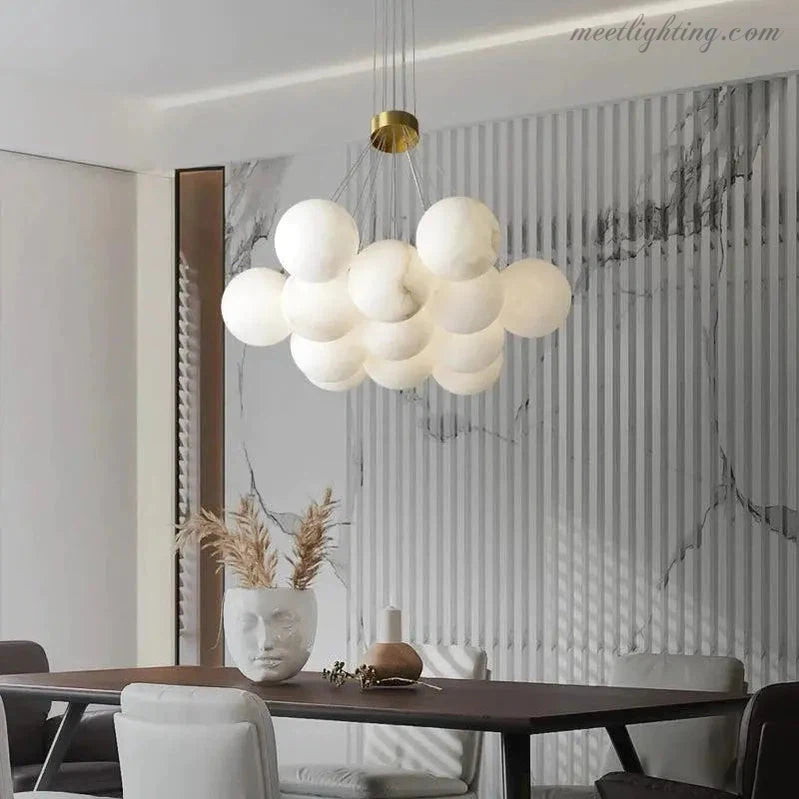 Alabaster Global Ceiling Pendant Light-Meet Lighting