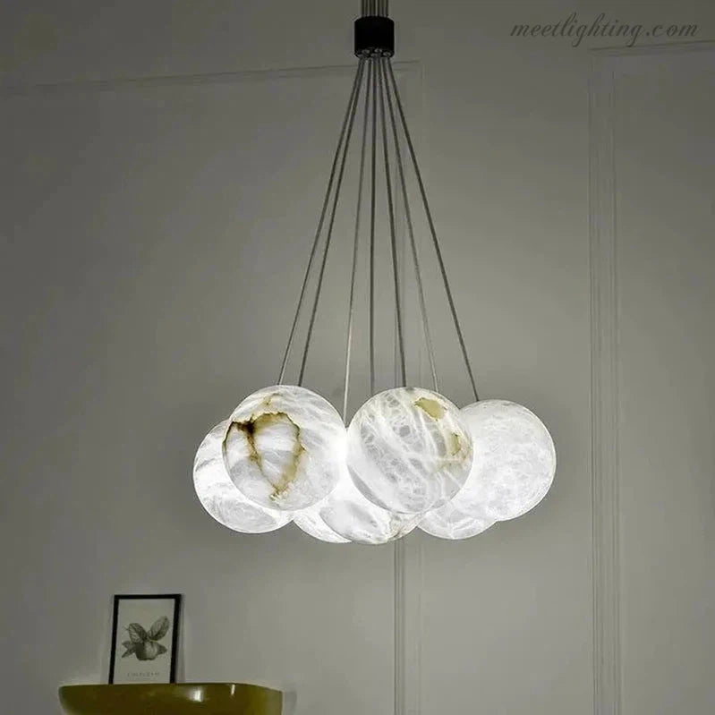 Alabaster Global Ceiling Pendant Light-Meet Lighting