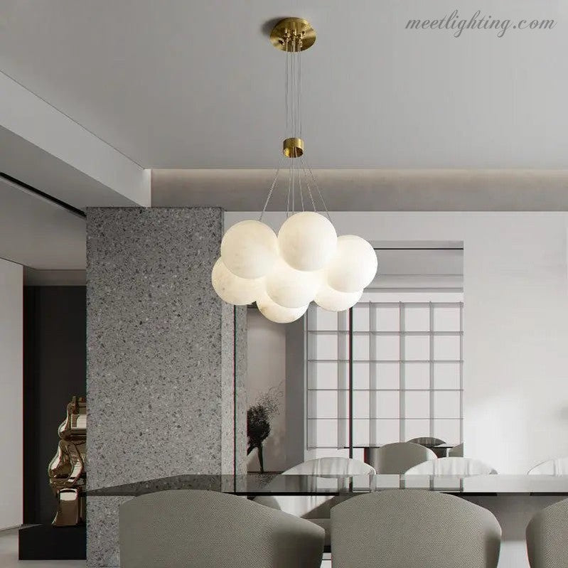 Alabaster Global Ceiling Pendant Light-Meet Lighting