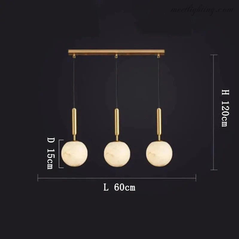 Alabaster Global Rod Cord Pendant Lighting-Meet Lighting