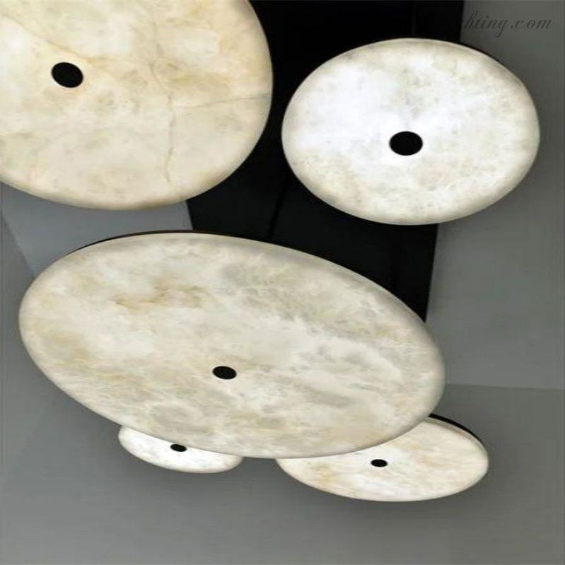 Alabaster Island Shape Mini Pendant Light-Meet Lighting