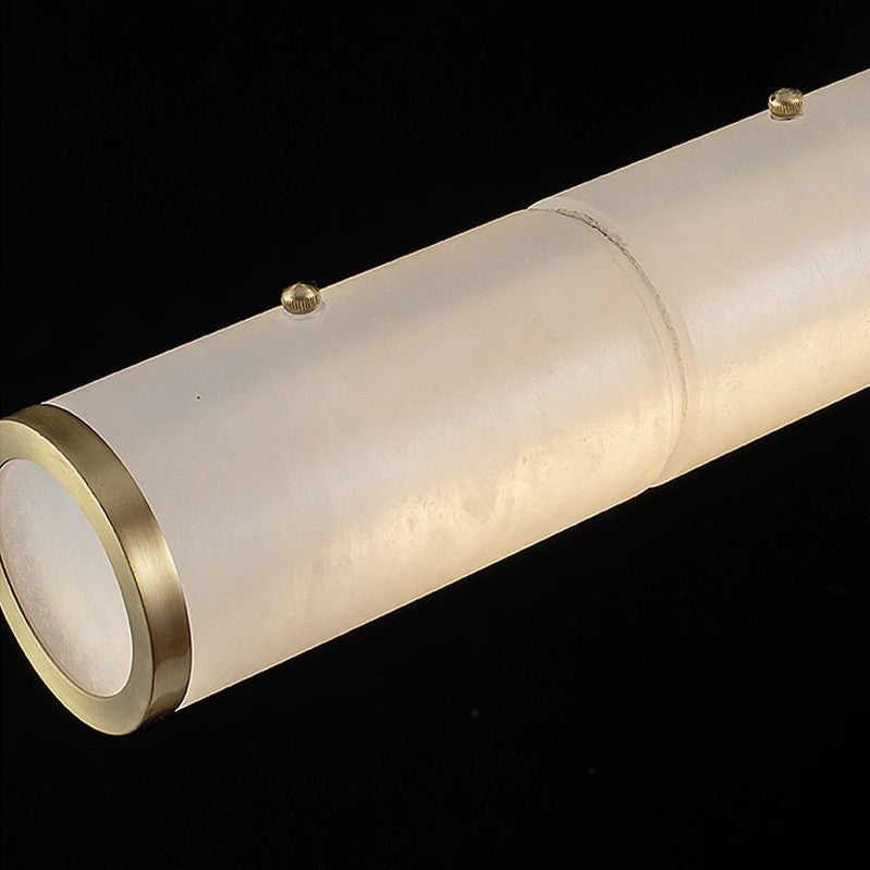 Alabaster Pillar Linear Chandelier-MEET LIGHTING