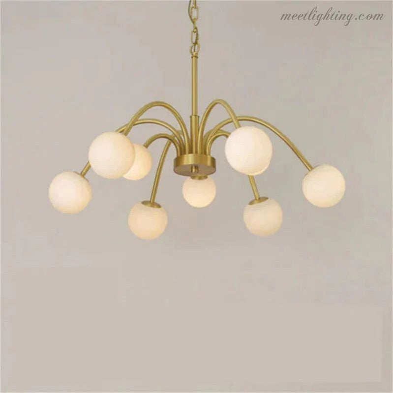 Alabaster Radial Chandelier-MEET LIGHTING