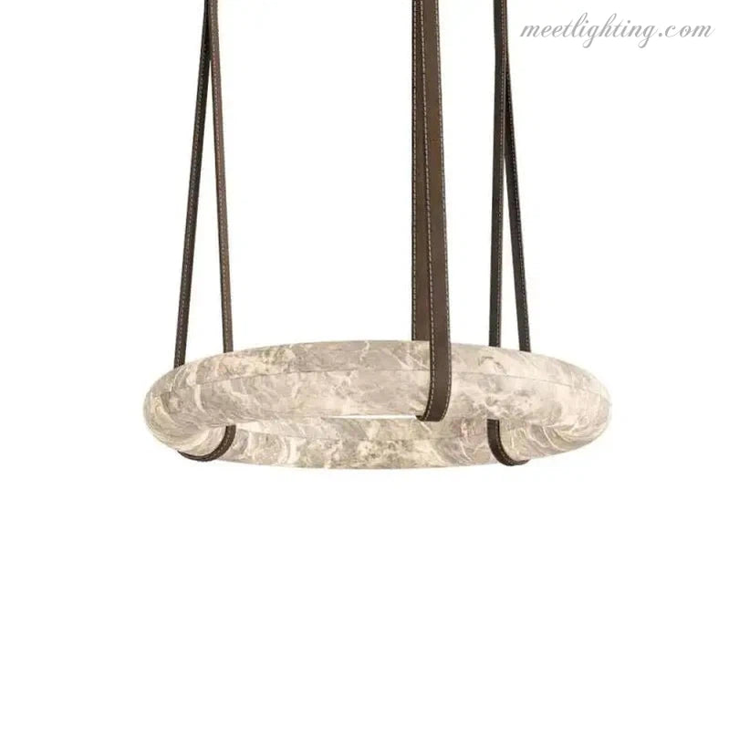 Alabaster Ring Chandelier Pendant For Living Room Dinning Room-MEET LIGHTING