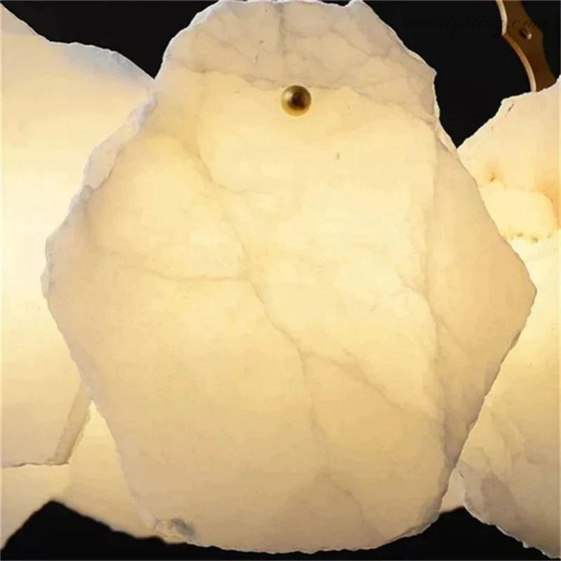 Alabaster Round Chandelier-MEET LIGHTING