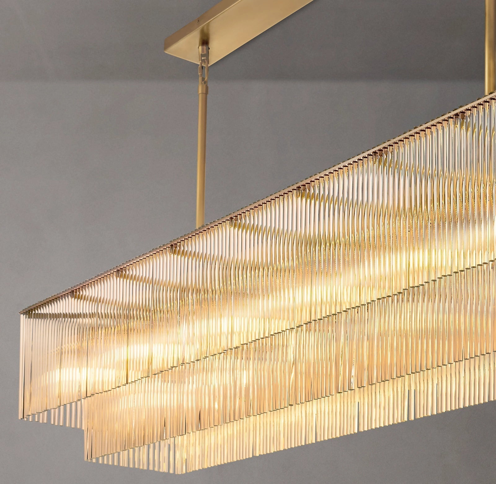 Amadeo Rectangular Chandelier 72''D-Momo Lighting