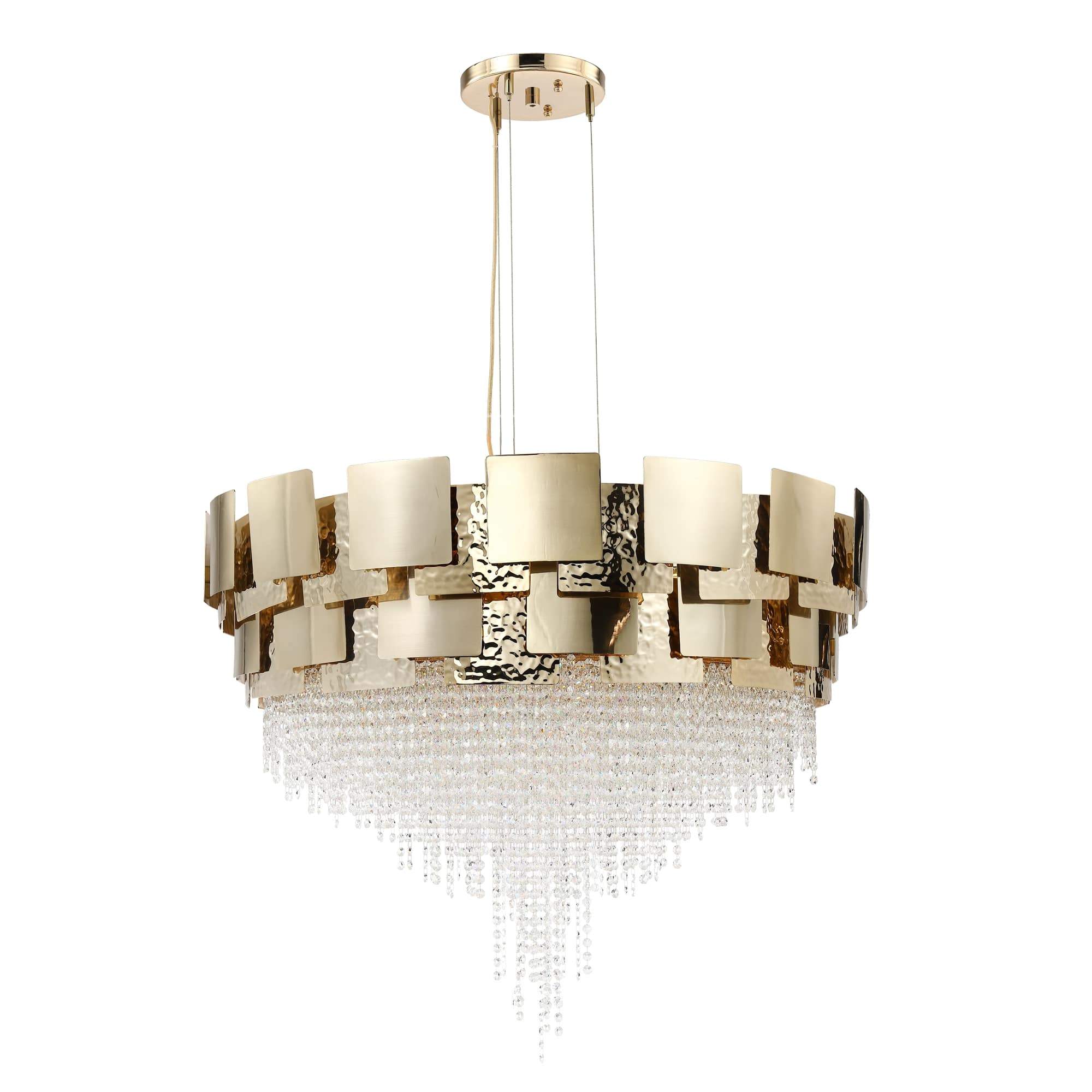 Amadeo Round Crystal Bead Chandelier-MEET LIGHTING