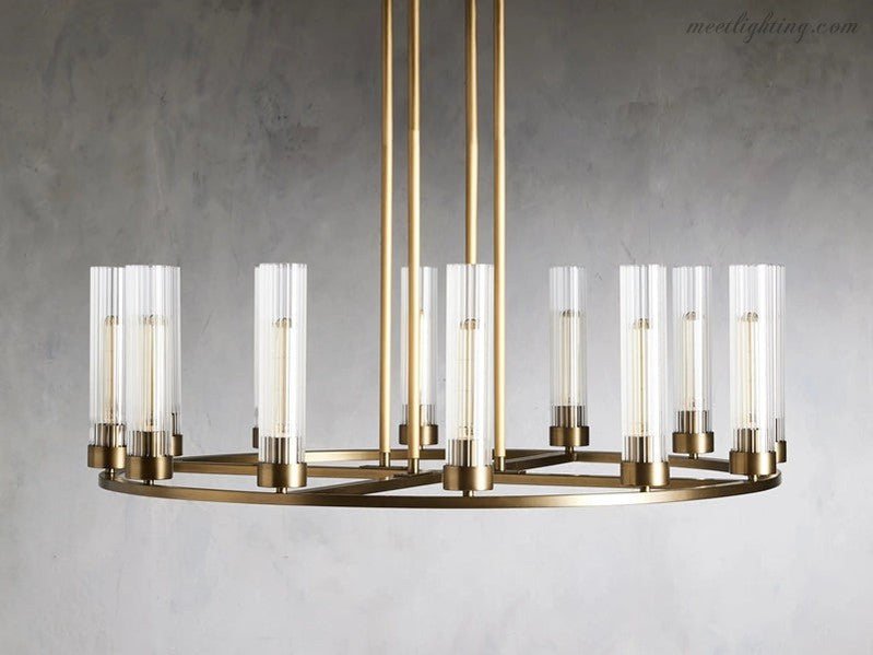 Andreas Round Chandelier-MEET LIGHTING