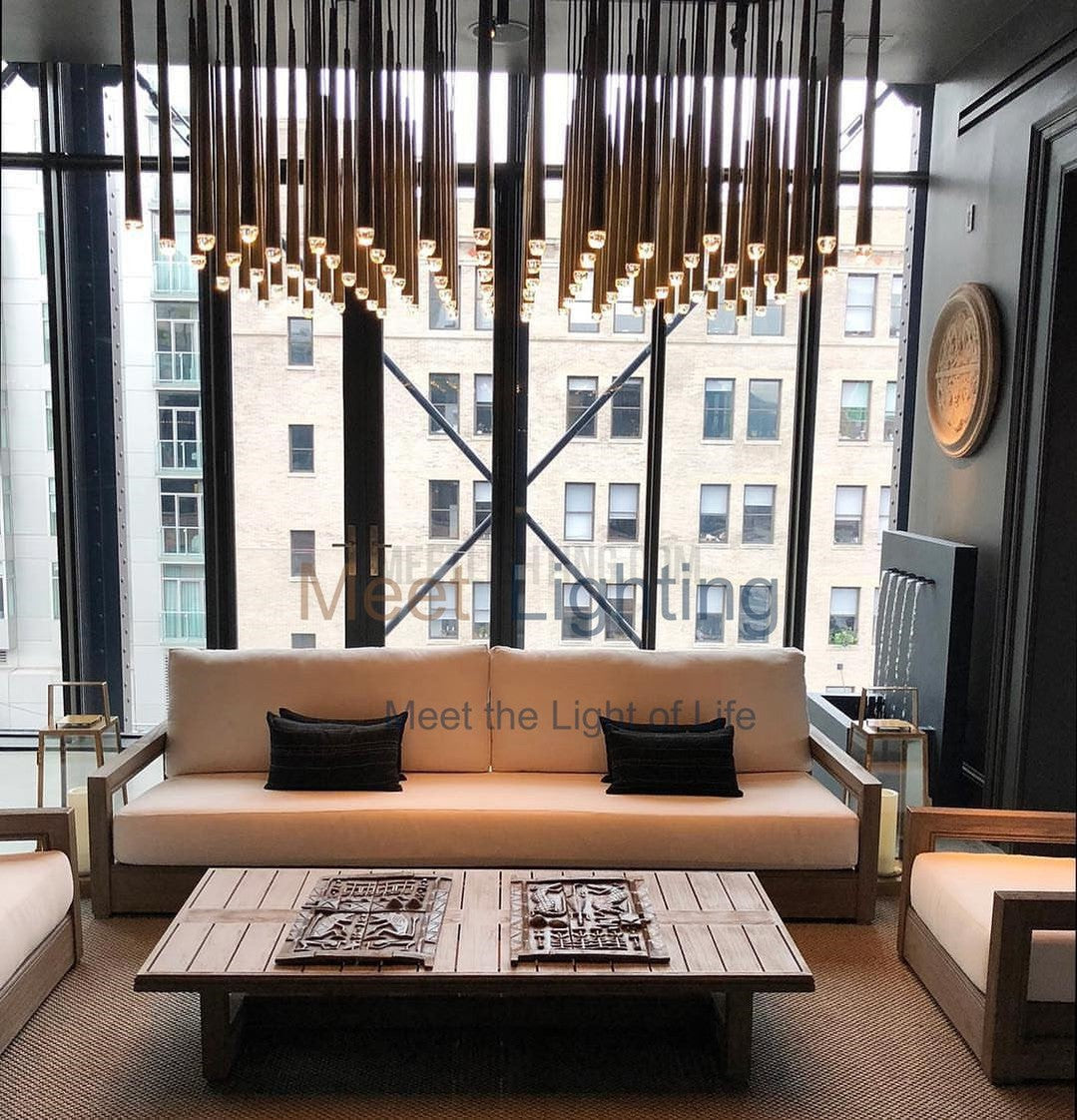 Aquitance Round Chandelier 48"-MEET LIGHTING