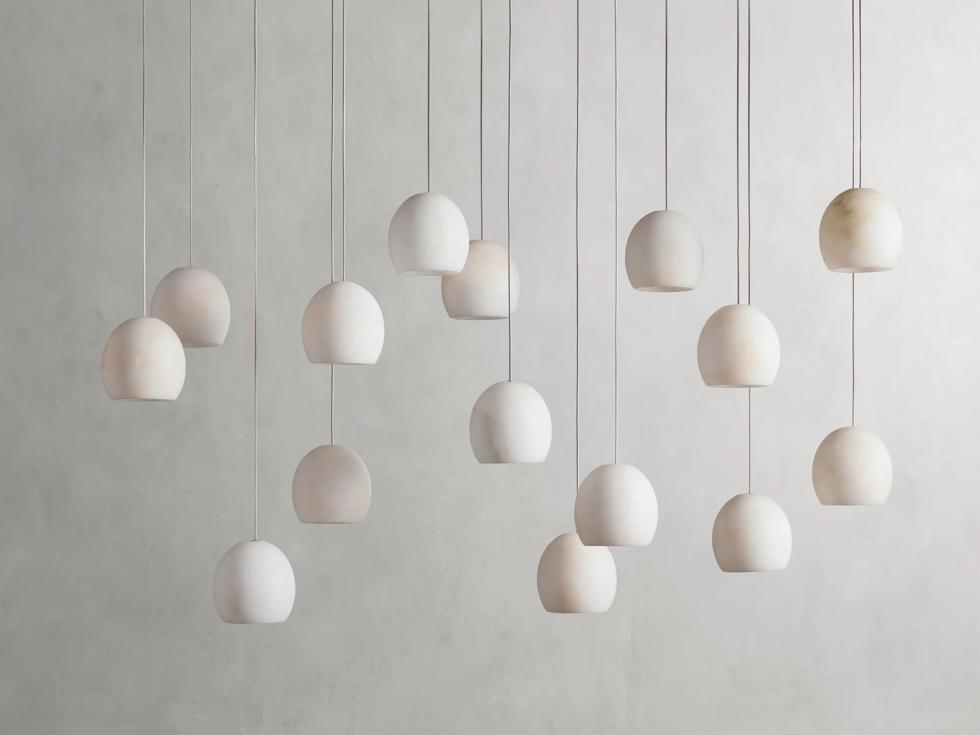 Arica Modern Rectangular Alabaster Chandelier-MEET LIGHTING