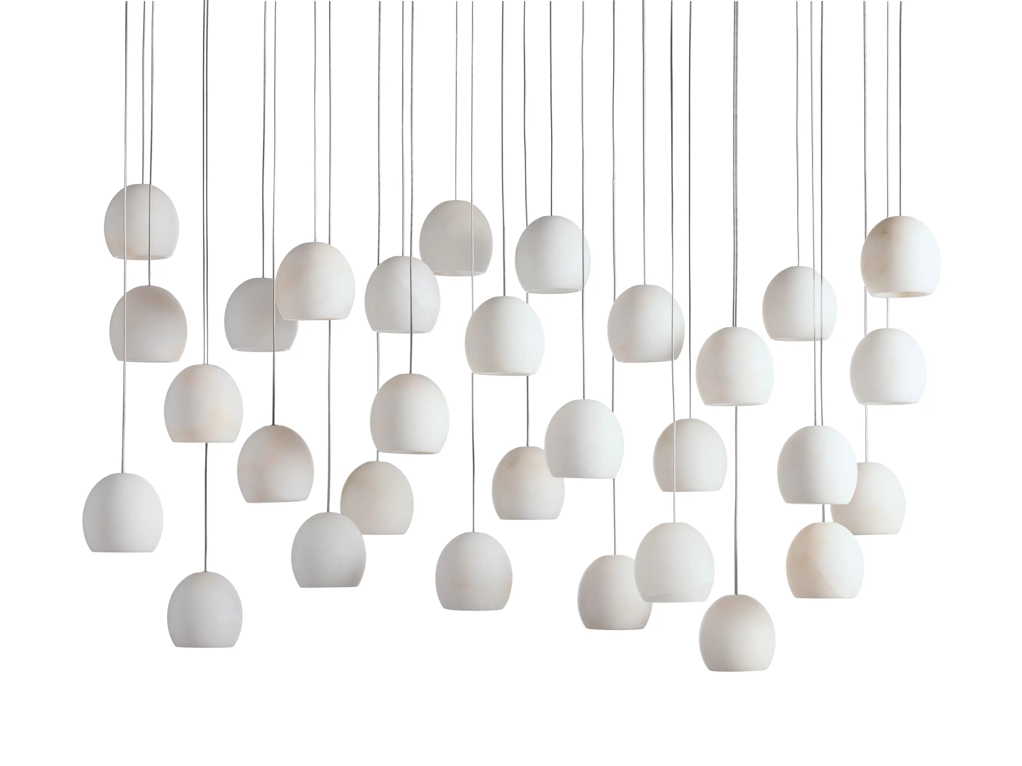 Arica Modern Rectangular Alabaster Chandelier-MEET LIGHTING