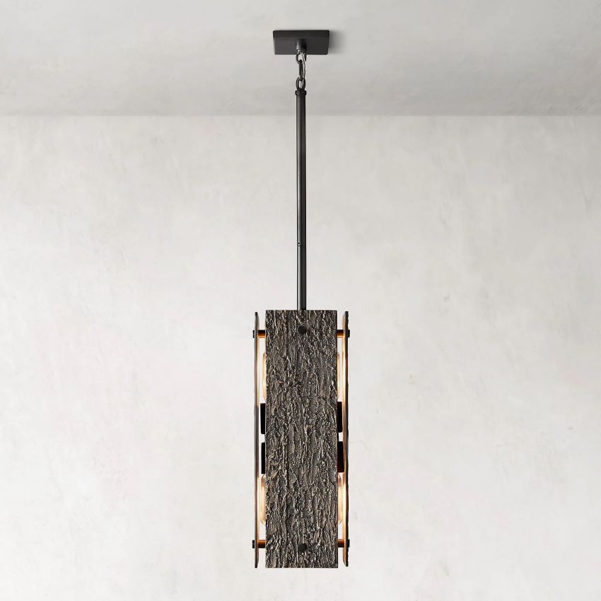 Arya Square Pendant 19"-Meet Lighting